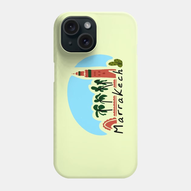 Marrakech Kutubia Phone Case by covostudio