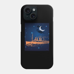 The titanic under d night sky Phone Case