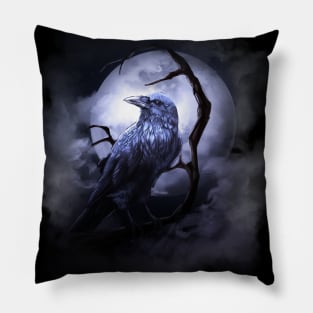 Midnight Raven Pillow