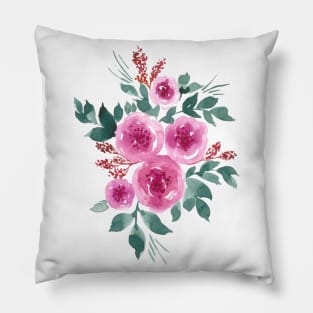 Pink peonies Pillow