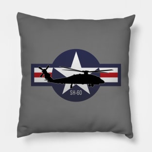 SH-60 Seahawk Military Helicopter Pillow