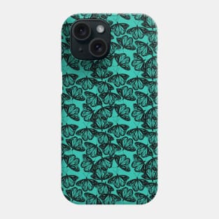 Monarch Migration- teal Phone Case