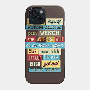 colorful typography Phone Case