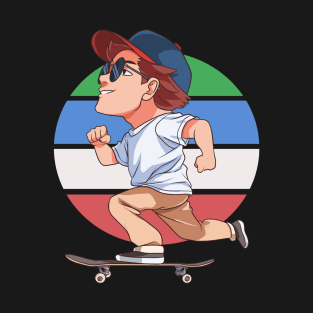 Skateboard Skateboarder Cruising Skater Skate Gift T-Shirt