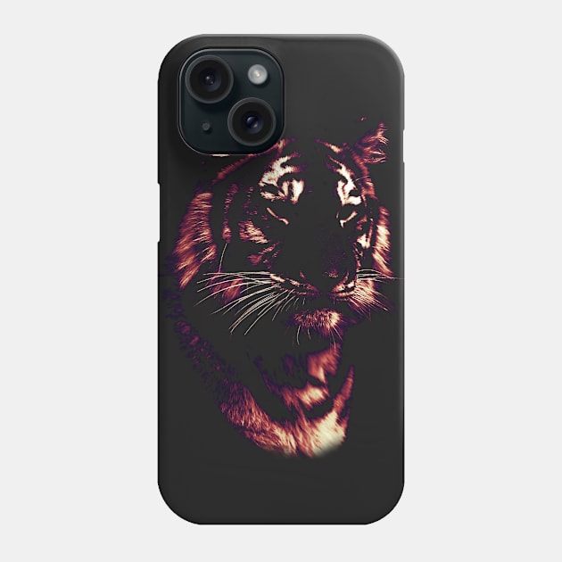 tiger, colored tiger Phone Case by hottehue
