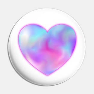 Glass Heart Pin