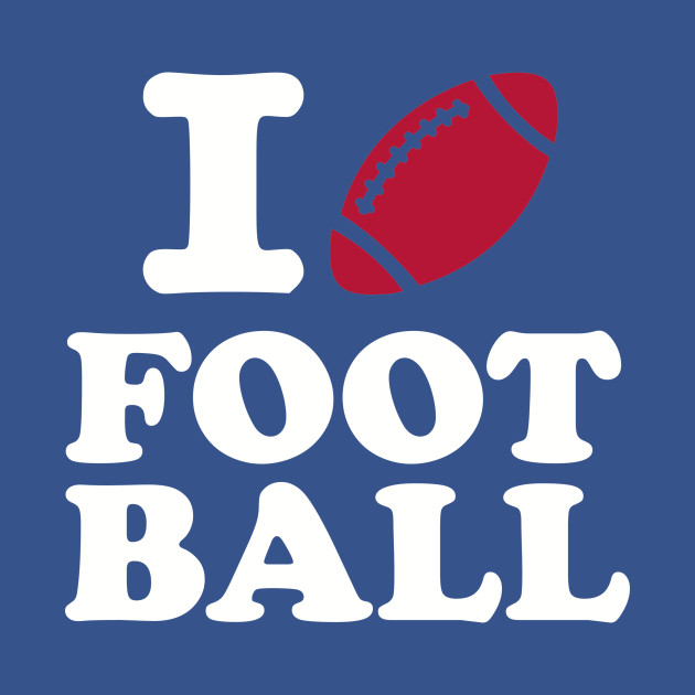 Disover I love Football - Football - T-Shirt