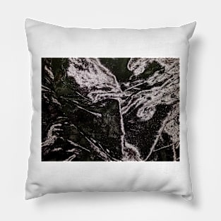 Shiny Black velvet Pillow