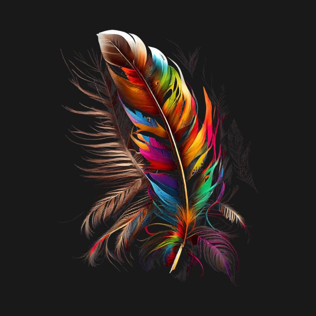 Feather Southwest Native American Indian Tribals Art by everetto