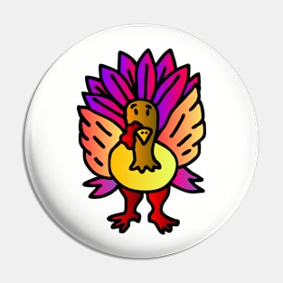 Turkey Day Turkey Pin