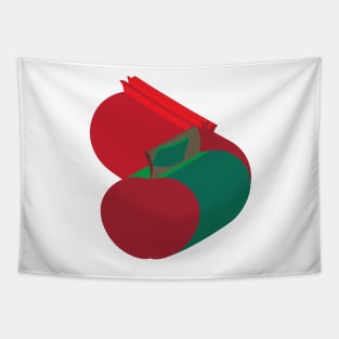 3D apple and pomegranate Tapestry