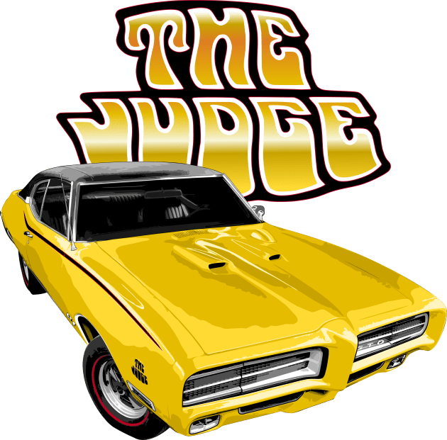 Yellow 69 Pontiac GTO Judge Kids T-Shirt by ZoeysGarage