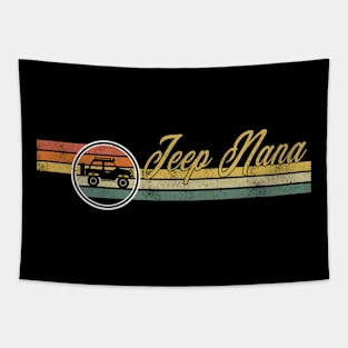 Jeep Nana Jeep Women Vintage Jeep Retro Jeep Sunset Jeep Jeeps Lover Jeep Mama Tapestry