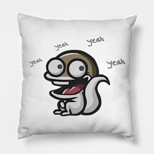 "Cartoon squirrel - Yeah!" Pillow