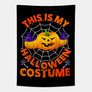 This Is My Halloween Costume Scary Creepy Pumpkins T-Shirt Tapestry