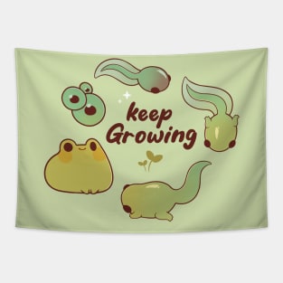 Keep growing froggy Tapestry