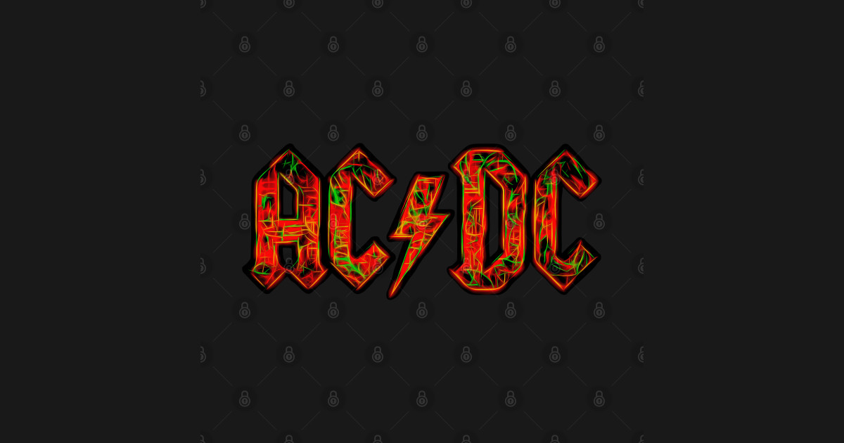 ACDC - Flame Glow Pop Art - Acdc - T-Shirt | TeePublic