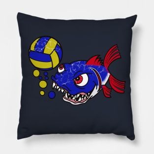 Piranha Volleyball Pillow