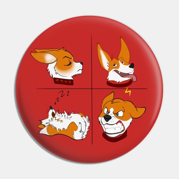 Cute corgi dogs with different emotions Pin by MariRiUA