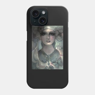 fashion exotic woman metallic designer print drawing Phone Case