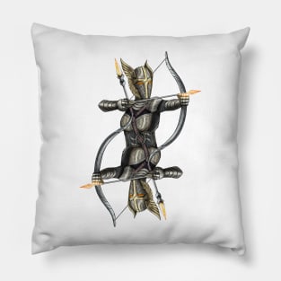 Futuristic valkyrie Pillow