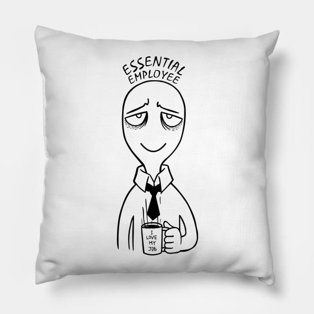 Amazing Essential Employee Pillow by All About Nerds