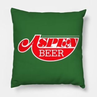 Aspen Beer Red Logo Pillow