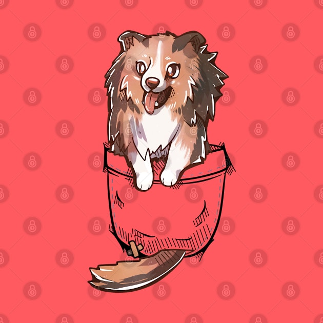 Pocket Cute Sheltie Dog by TechraPockets