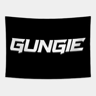 White GUNGIE Racing Design Tapestry