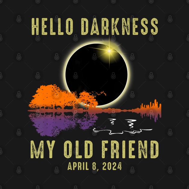 Hello Darkness My Old Friend Solar Eclipse April 08 2024 by Mitsue Kersting