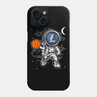 Astronaut Basketball Litecoin LTC Coin To The Moon Crypto Token Cryptocurrency Blockchain Wallet Birthday Gift For Men Women Kids Phone Case