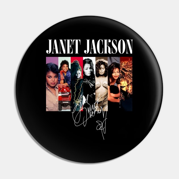 Janet Jackson Vintage Pin by Garza Arcane