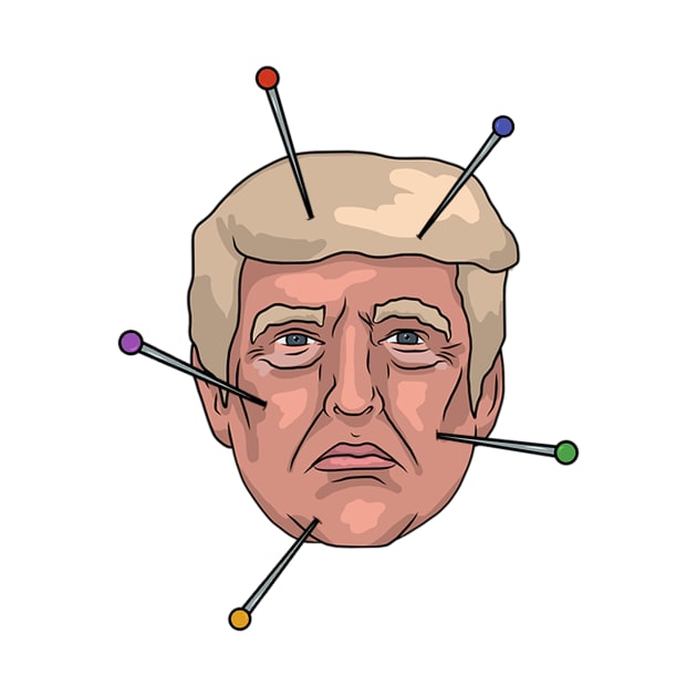 Donald Trump Voodoo Doll Pin Illustratio by MelancholyDolly