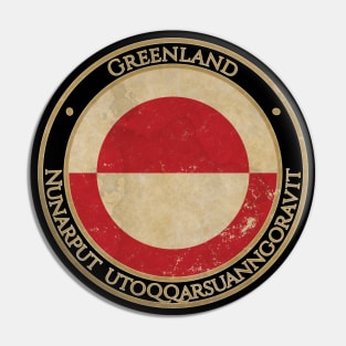 Vintage Greenland USA North America United States Flag Pin