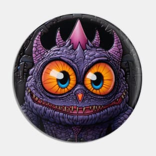 Purple Monster Pin