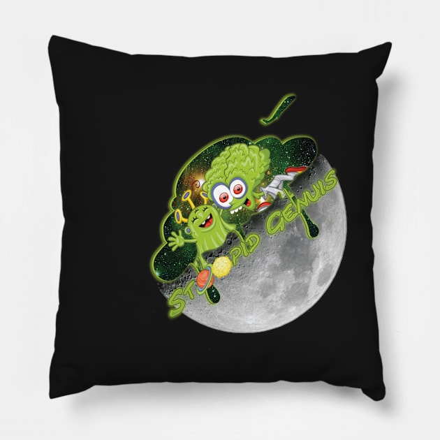 Alien Contact Pillow by StoopidGenius