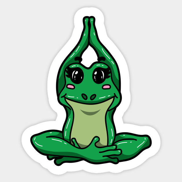 Yoga Frog - Frog Lover - Sticker