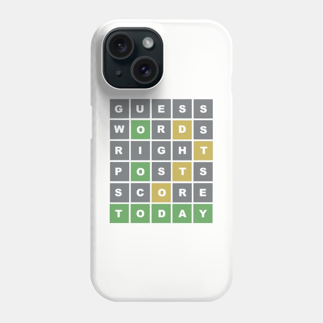 WORDLE FAN Phone Case by thedeuce