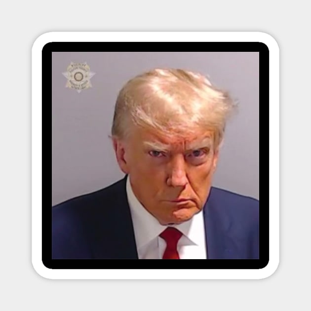 Trump Mugshot Magnet by winstongambro