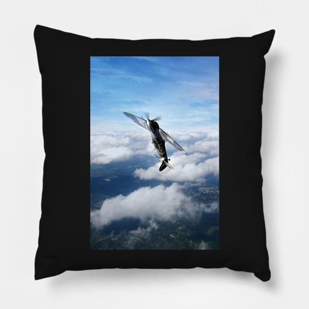 Spitfire Victory Pillow by aviationart