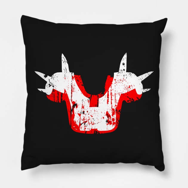 Shoulder Pads of Doom Pillow by Mouthpiece Studios