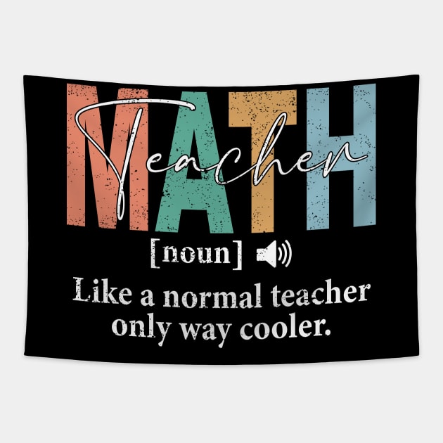 Funny Math Teacher Definition Tapestry by Crazyshirtgifts