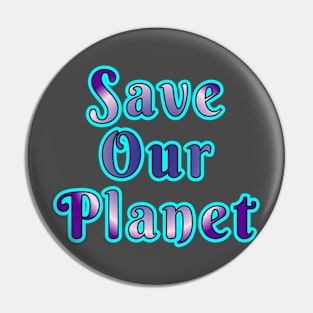 Eco-Friendly Environment Day Design Pin