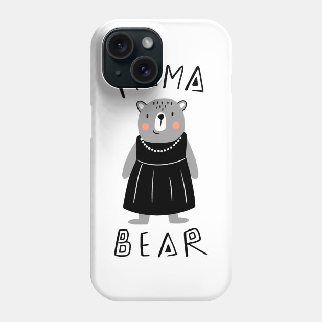 Mama Bear Phone Case by selenophile