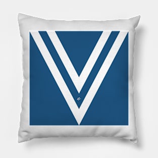 Blue V #abstract #artdeco #minimal #art #design #kirovair #buyart #decor #home Pillow