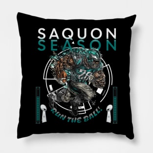 Saquon Season! - Saquon Barkley: Run The Ball! Philadelphia Eagles Pillow