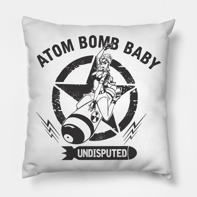 Atom Bomb Baby Pillow by stuff101