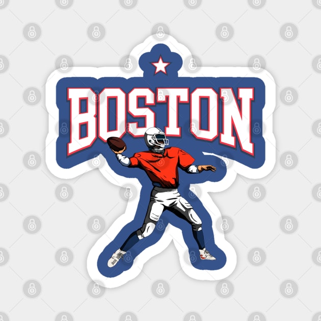 BOSTON Retro Sports Edition Magnet by VISUALUV