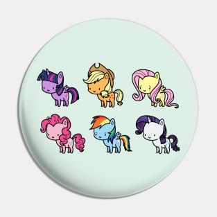 MLP Mane6 chibi Pin