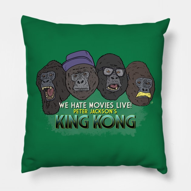 Kong Show Pillow by We Hate Movies